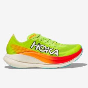 Hoka Rocket X 2 running shoes lettuce/solar flare women’s size 10